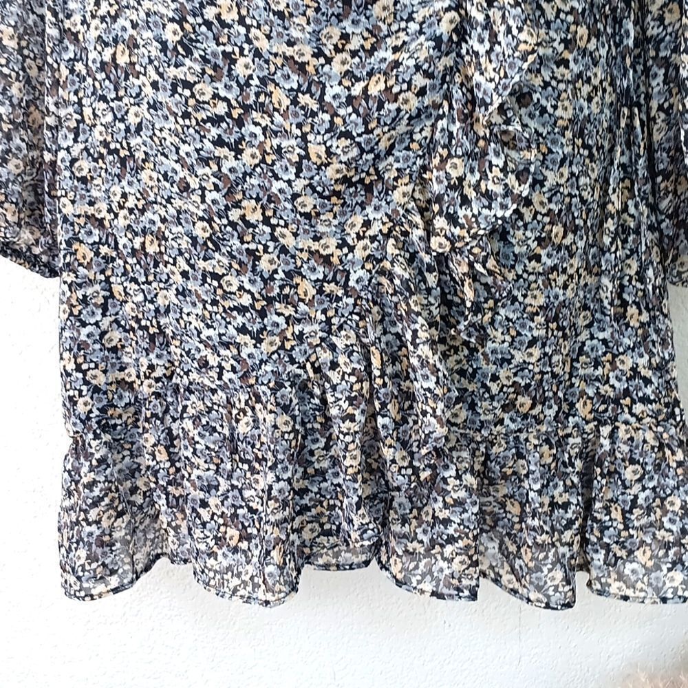 mittoshop Black and White Floral Mini Dress - Picture 5 of 13